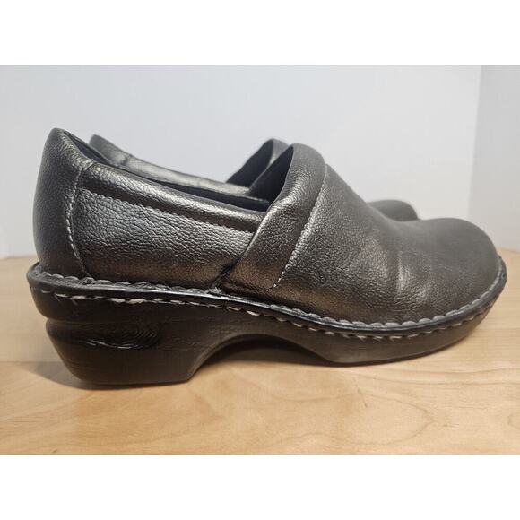 Born Concept BOC Women Peggy Clog Pewter Metallic Gray Shoe Size 9 Nurse RN - Picture 2 of 9